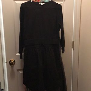 Carven Black Long Sleeve Dress
